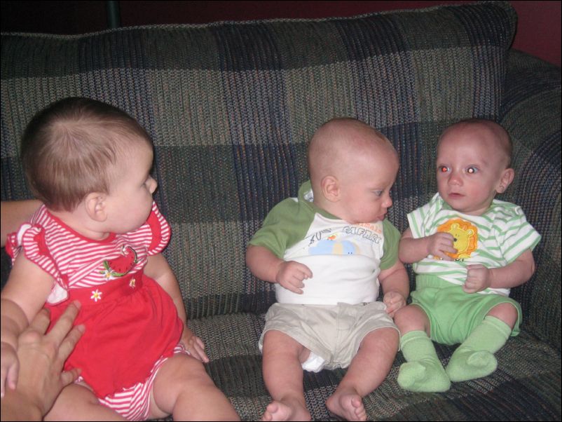 Hailey & Owen looking at possessed Sebastian